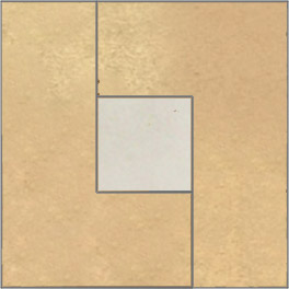 Mosaic House Moroccan tile Midi LXL 14-1 White,   Natural, natural, unglazed, terracotta   solid zellige, mosaic, zellij, field, pattern, glaze, simple, classic 